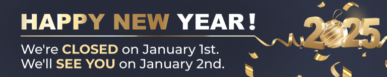 We're closed on January 1st. We'll see you on January 2nd | Honest-1 Auto Care Deltona